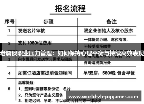 老詹谈职业压力管理：如何保持心理平衡与持续高效表现